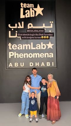 Misafir ailemiz teamLab Phenomena Abu Dhabi'de